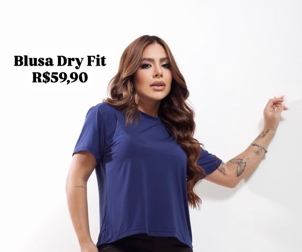 Baby look azul